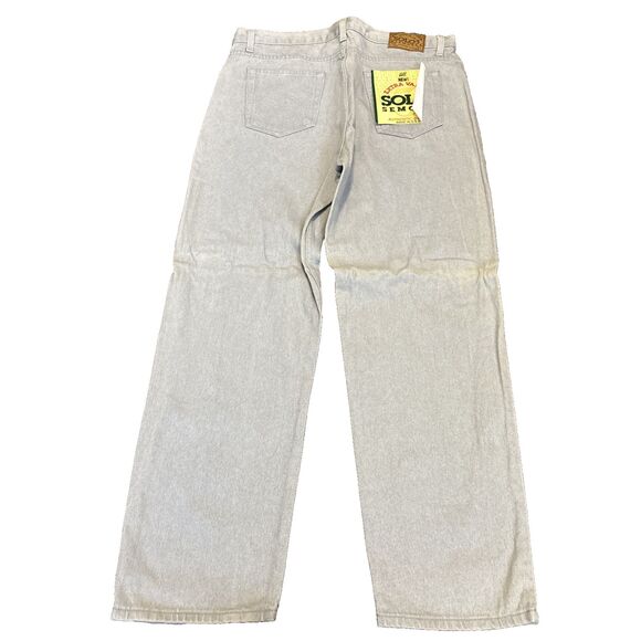 Vintage 90s Solo Semore Jeans Authentic Denim Made In Taiwan Size 38x30 (-37x31) - Picture 1 of 11